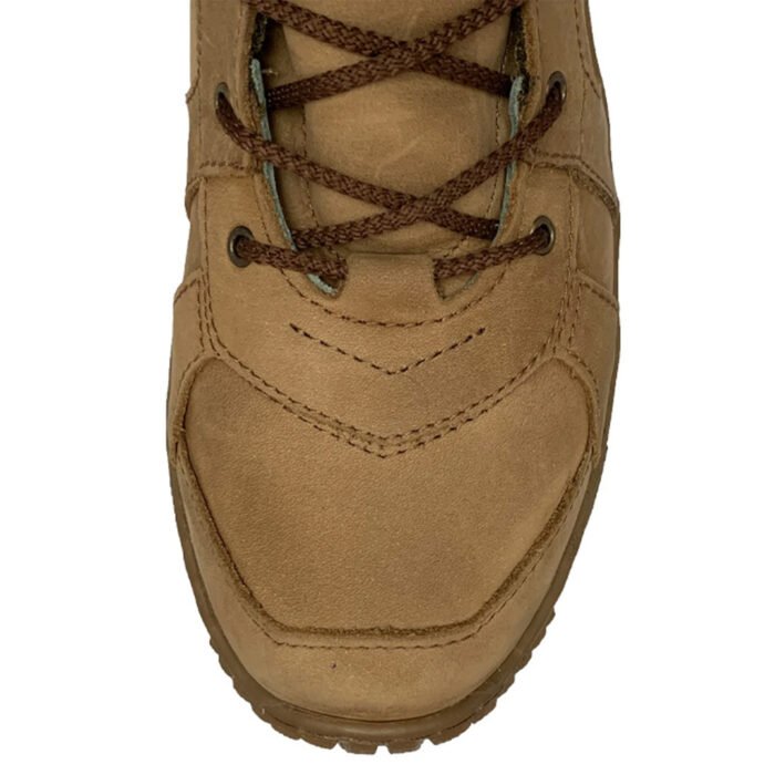 Top view of coyote hiking boot