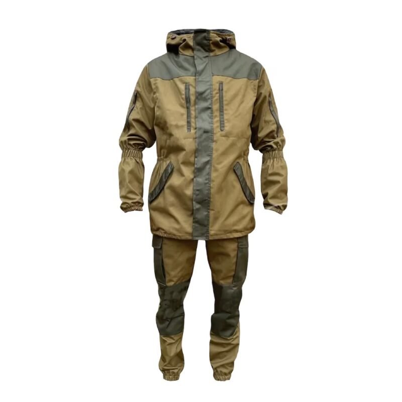 Front view of a complete Gorka 5 suit including jacket and trousers