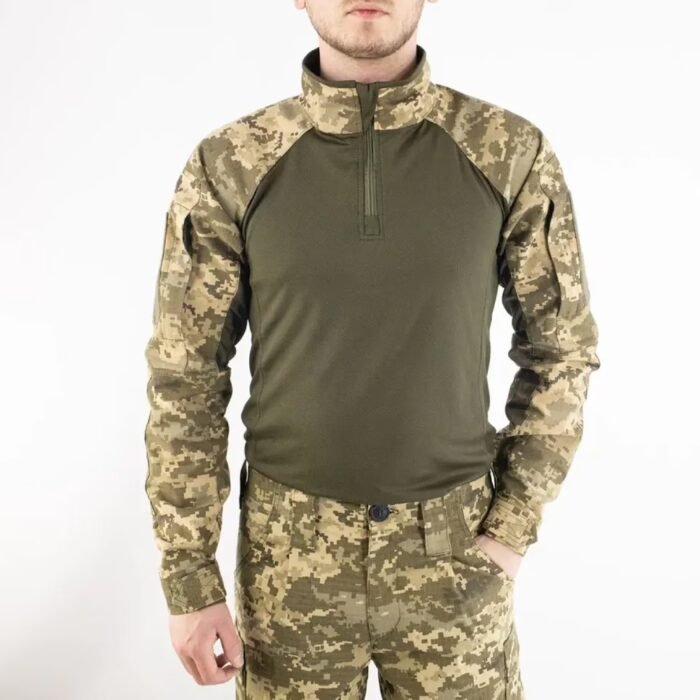 Full view of Ukrainian Army UBACS Shirt paired with matching pants