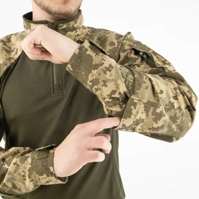 Ukrainian Army Pixel Camouflage UBACS Shirt with front zipper