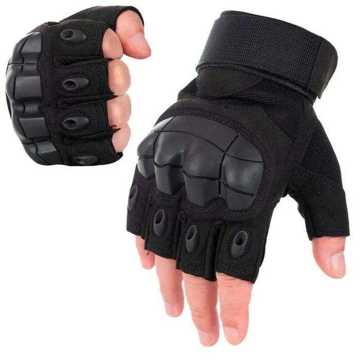 Tactical Black Gloves Multicam Extreme RX Fingerless