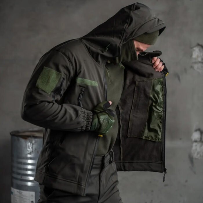 Olive Tactical Softshell Suit3