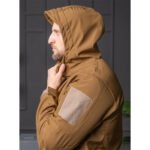 Coyote Tactical Softshell Jacket with Hood and Chevron Velcro5