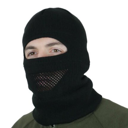 Knitted Black Balaclava Ski Mask2