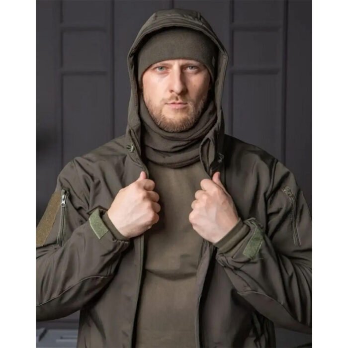 Olive Soft Shell Tactical Windproof Military Jacket2