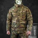 Tactical Waterproof Rip-Stop Military Multicam Jacket with Hood and Mesh Lining