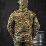 Tactical Waterproof Rip-Stop Military Multicam Jacket with Hood and Mesh Lining3