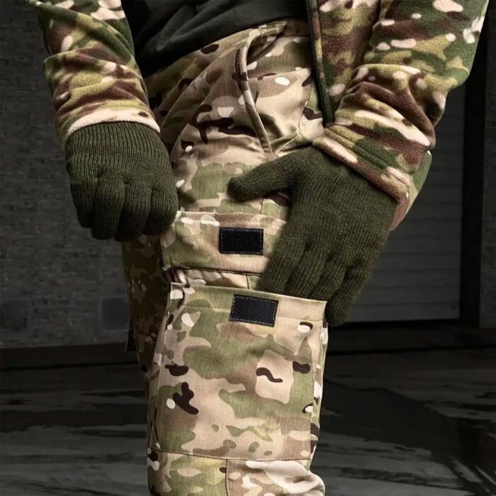 Tactical Winter Fleece-Lined Multicam Combat Pants3