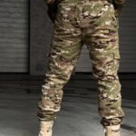 Tactical Winter Fleece-Lined Multicam Combat Pants back