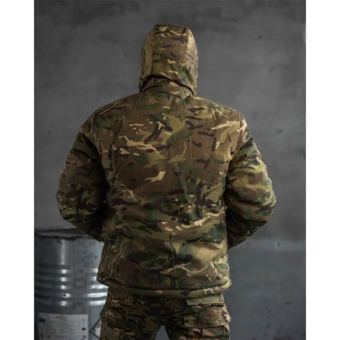 Tactical Winter Multicam Jacket with Fleece back