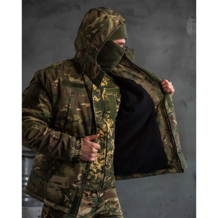 Tactical Winter Multicam Jacket with Fleece8