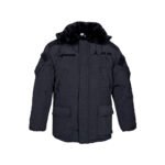 British Tactical Winter Jacket - Military Warm Fleece Black Jacket with Hood