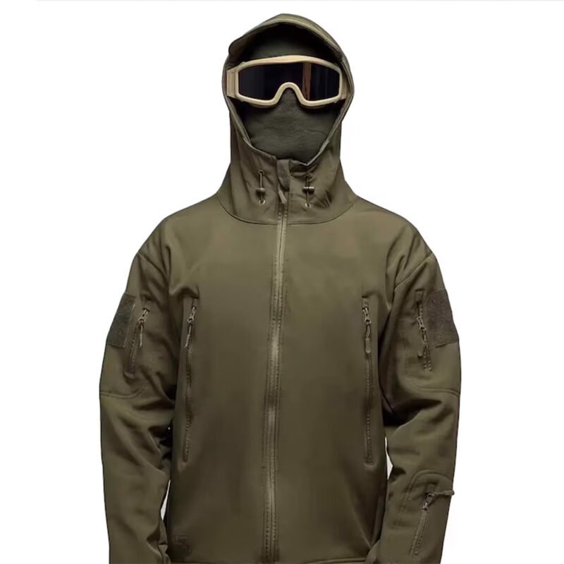 Tactical Softshell Rain Khaki Jacket4