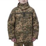 Ukrainian Army Winter Coat - Tactical Pixel Camo Fleece Military Jacket