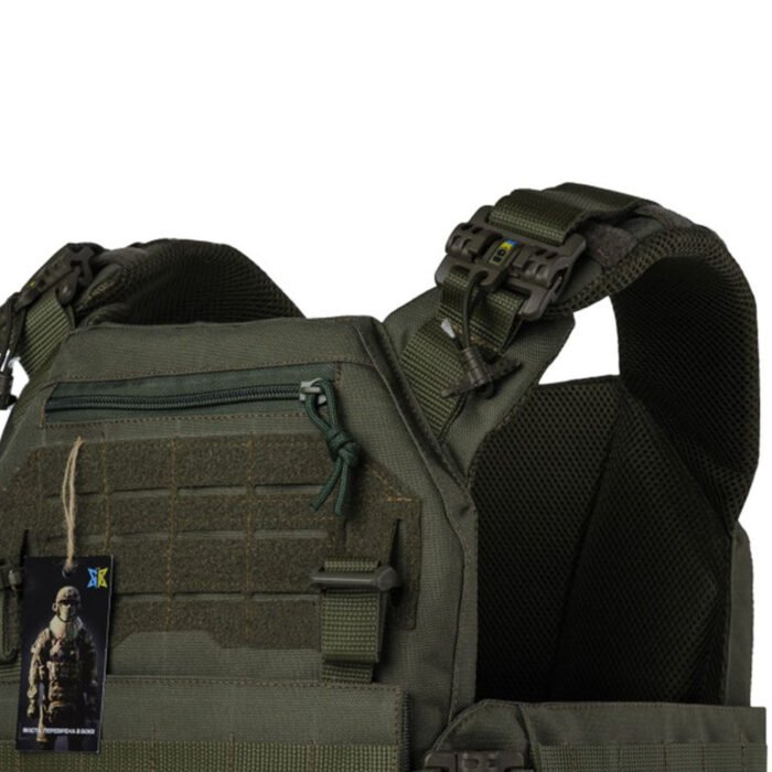 Upper chest area with Velcro and MOLLE