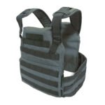 Olive tactical plate carrier vest front view