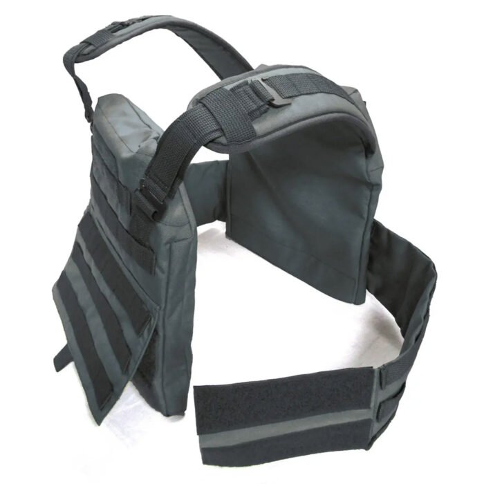 Shoulder padding and upper back of tactical vest