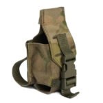 Tactical pouch in multicam camo with lid flap closed