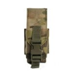 Multicam pouch front with tactical buckle
