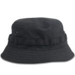 Tactical Black Panama Hat – Front View