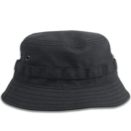 Tactical Black Panama Hat – Front View