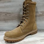 Beige NATO-style Ukrainian tactical boot back-side view