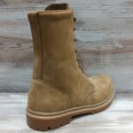 Back view of Ukrainian NATO beige military boot