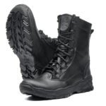 Black Ukrainian Army Nubuck Leather Tactical Boots