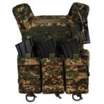 Ukrainian army plate carrier vest in Predator camouflage with magazine pouches
