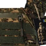 Plate carrier Velcro chest panel Predator camouflage