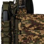Plate carrier quick release system Predator camouflage