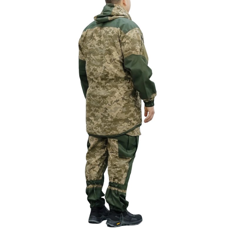 Gorka 5 military camouflage suit back view Ukrainian tactical uniform