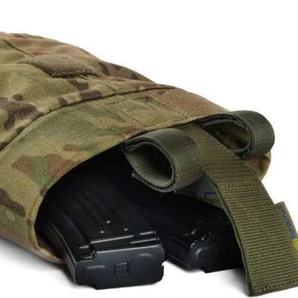 ulticam double magazine pouch with open-top retention system and rifle magazines