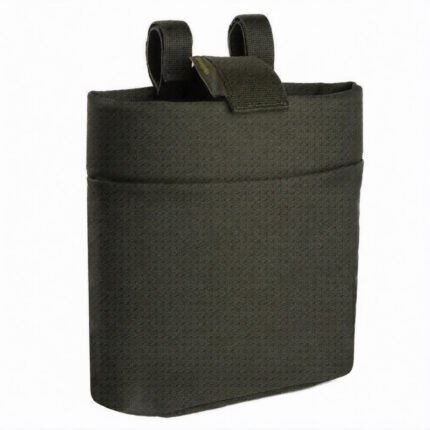Olive tactical magazine pouch with open-top retention system